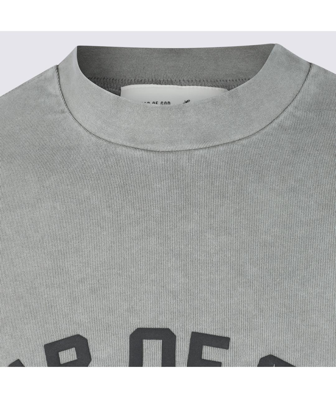 FEAR OF GOD ESSENTIALS Серая хлопковая футболка, фото 3