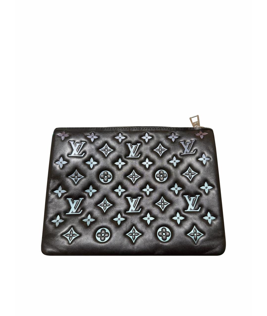 LOUIS VUITTON Черная кожаная сумка через плечо, фото 1