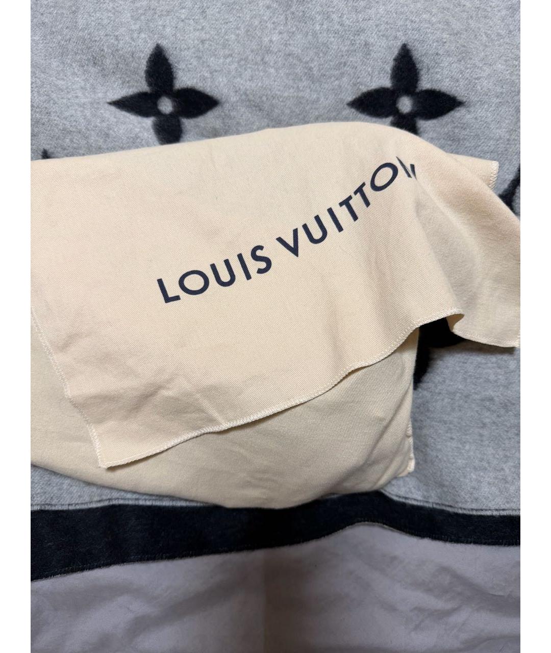 LOUIS VUITTON Черная кожаная сумка через плечо, фото 8