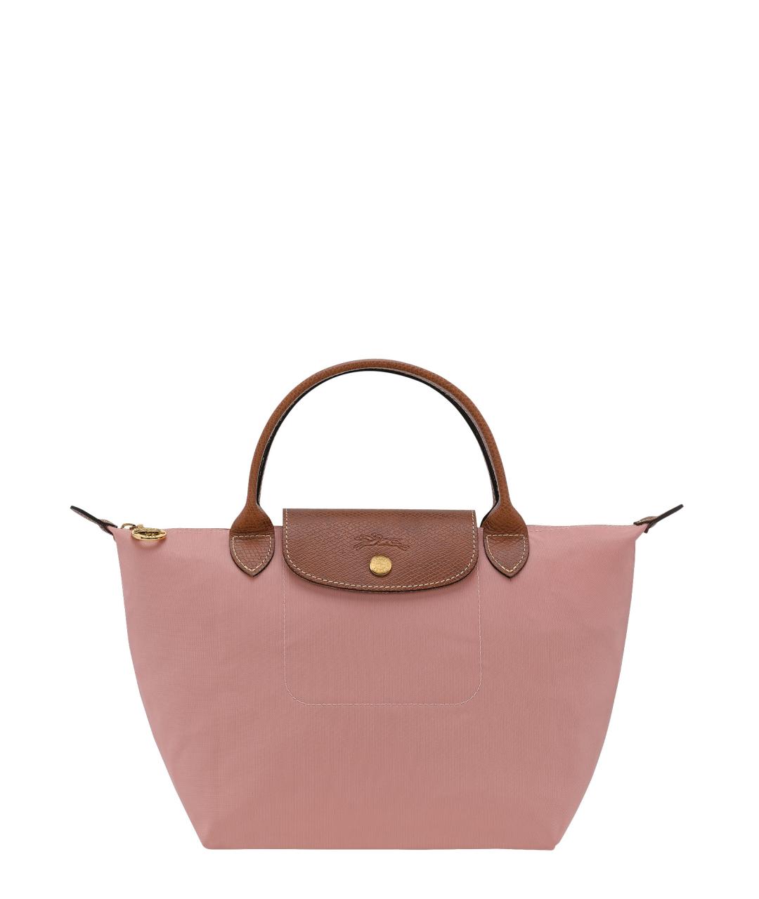 LONGCHAMP Розовая синтетическая сумка тоут, фото 1
