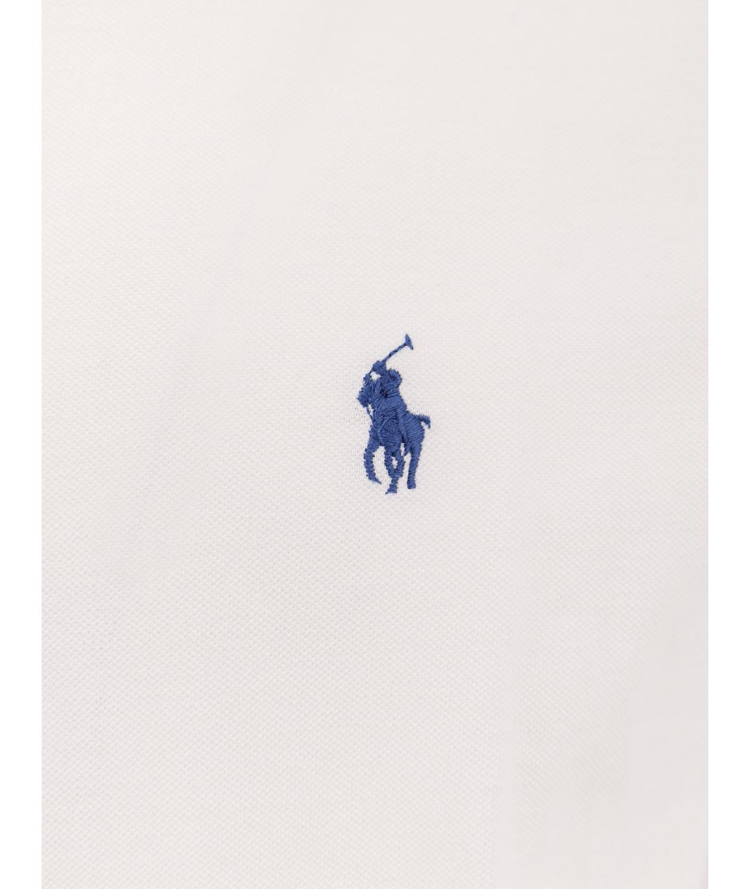 POLO RALPH LAUREN Белая хлопковая классическая рубашка, фото 3