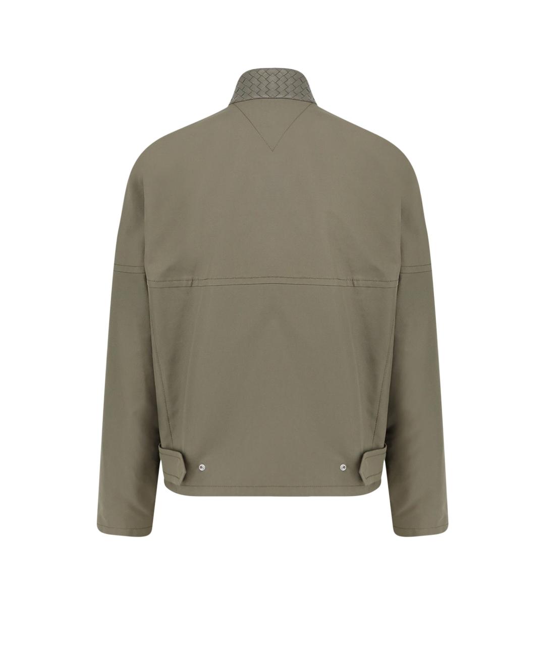BOTTEGA VENETA Хаки хлопковая куртка, фото 2
