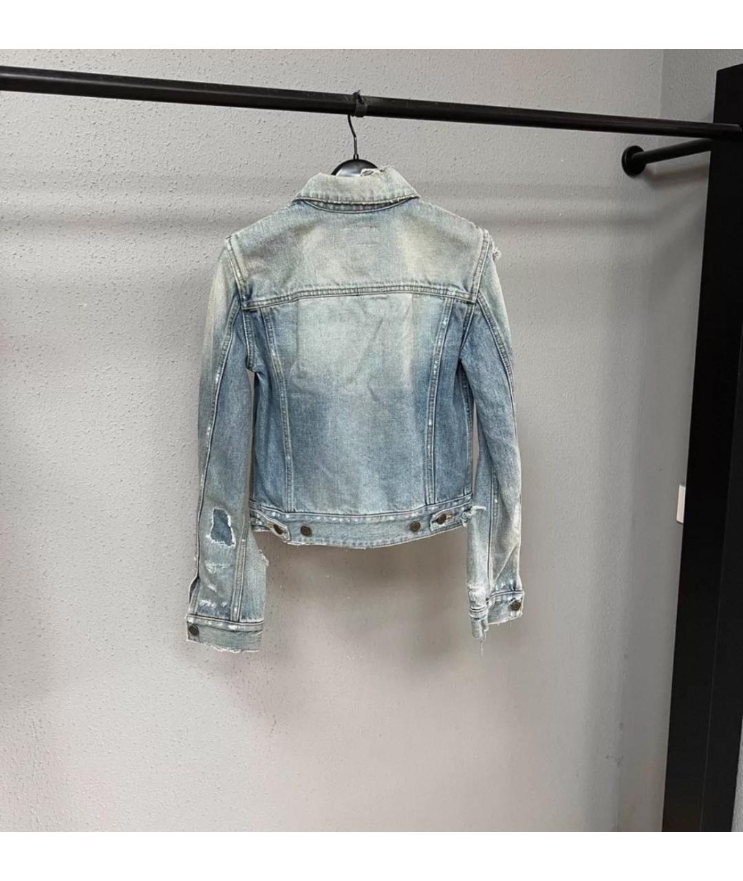 SAINT LAURENT Голубая куртка, фото 2