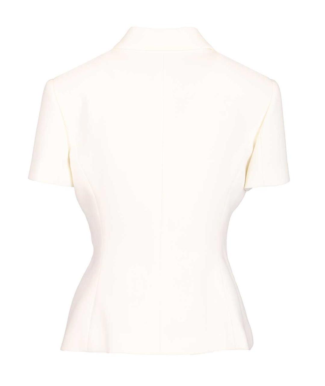 VERSACE Белый шерстяной жакет/пиджак, фото 2