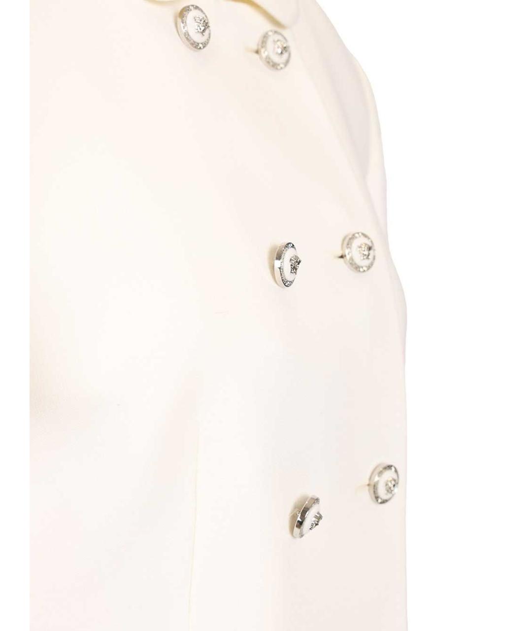 VERSACE Белый шерстяной жакет/пиджак, фото 5