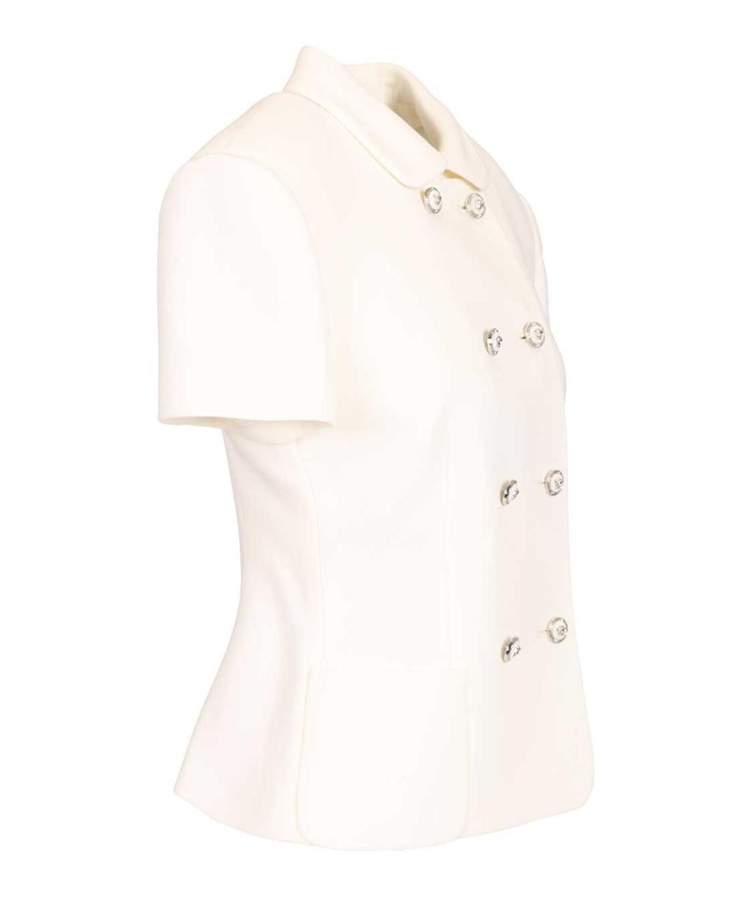 VERSACE Белый шерстяной жакет/пиджак, фото 3