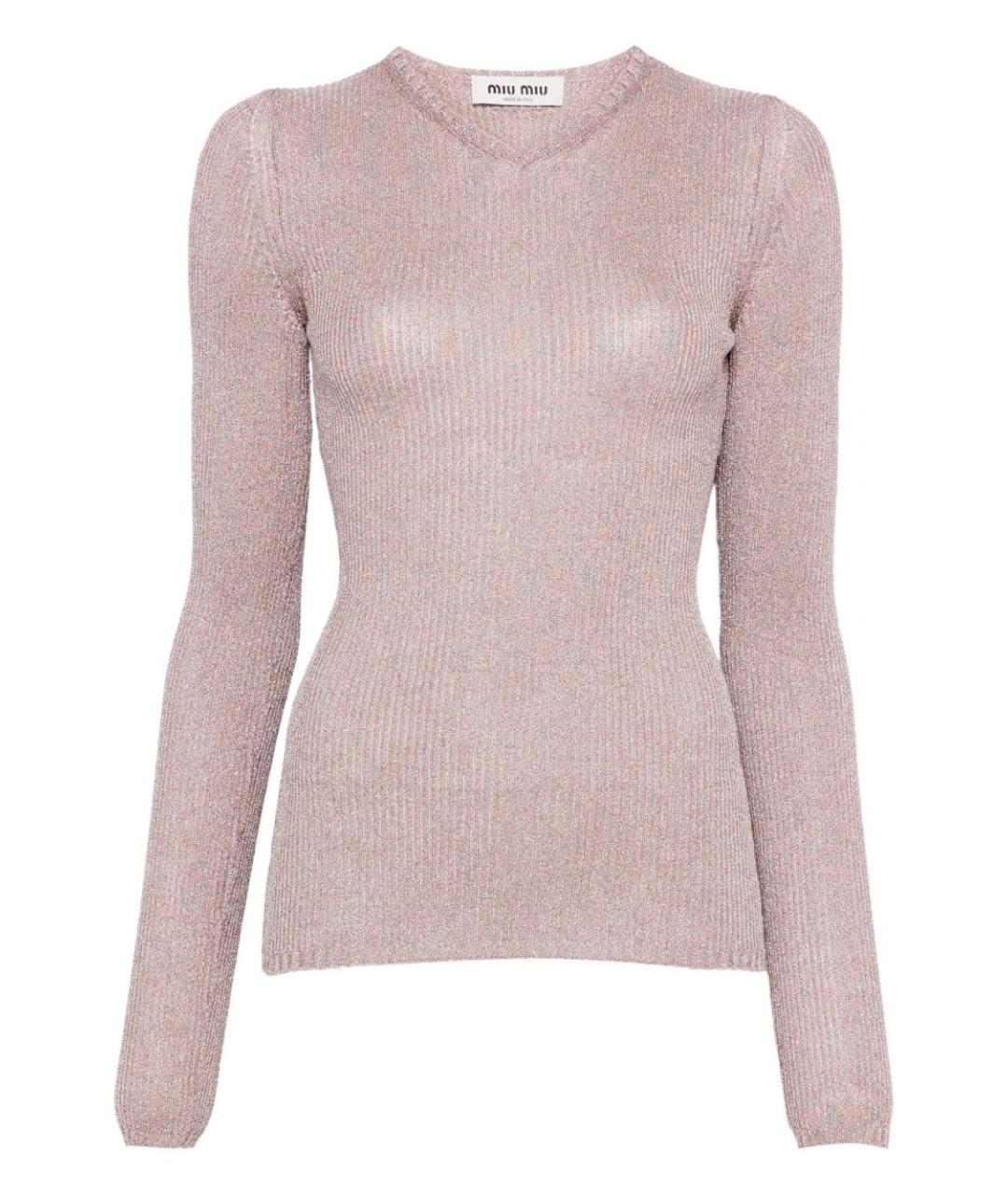 MIU MIU Розовый джемпер / свитер, фото 1