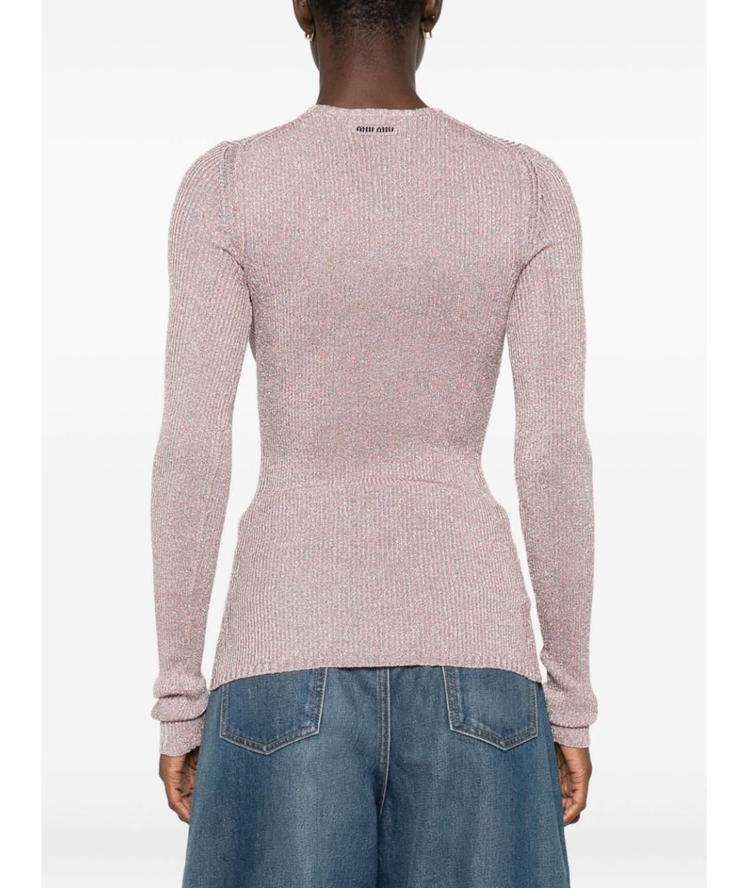 MIU MIU Розовый джемпер / свитер, фото 3