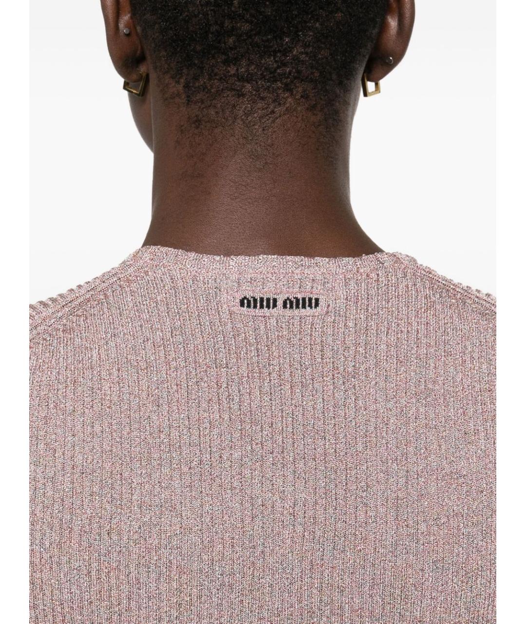 MIU MIU Розовый джемпер / свитер, фото 2