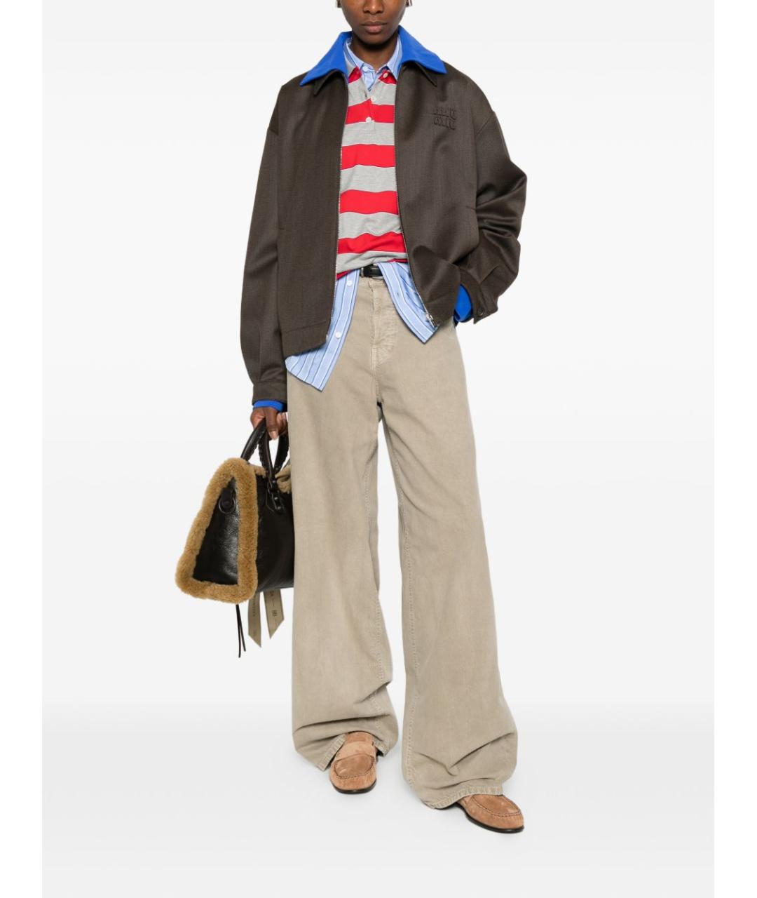 MIU MIU Коричневая шерстяная куртка, фото 5