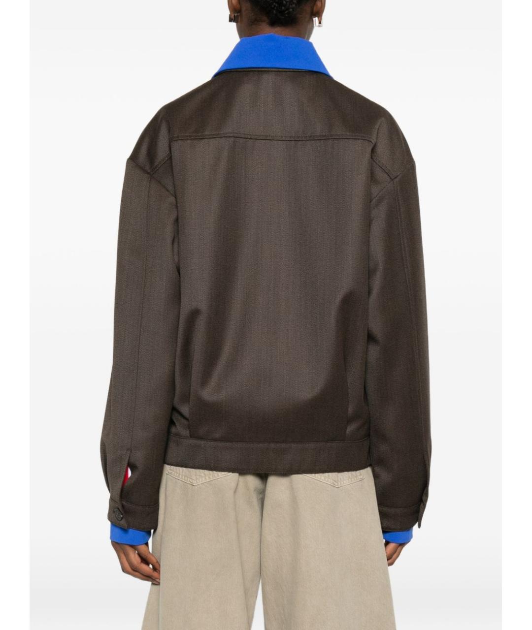 MIU MIU Коричневая шерстяная куртка, фото 2