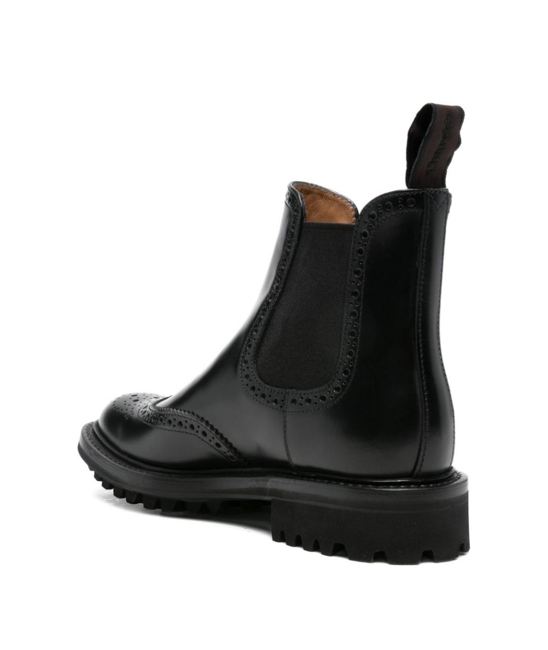 CHURCH'S Черные кожаные ботинки, фото 3