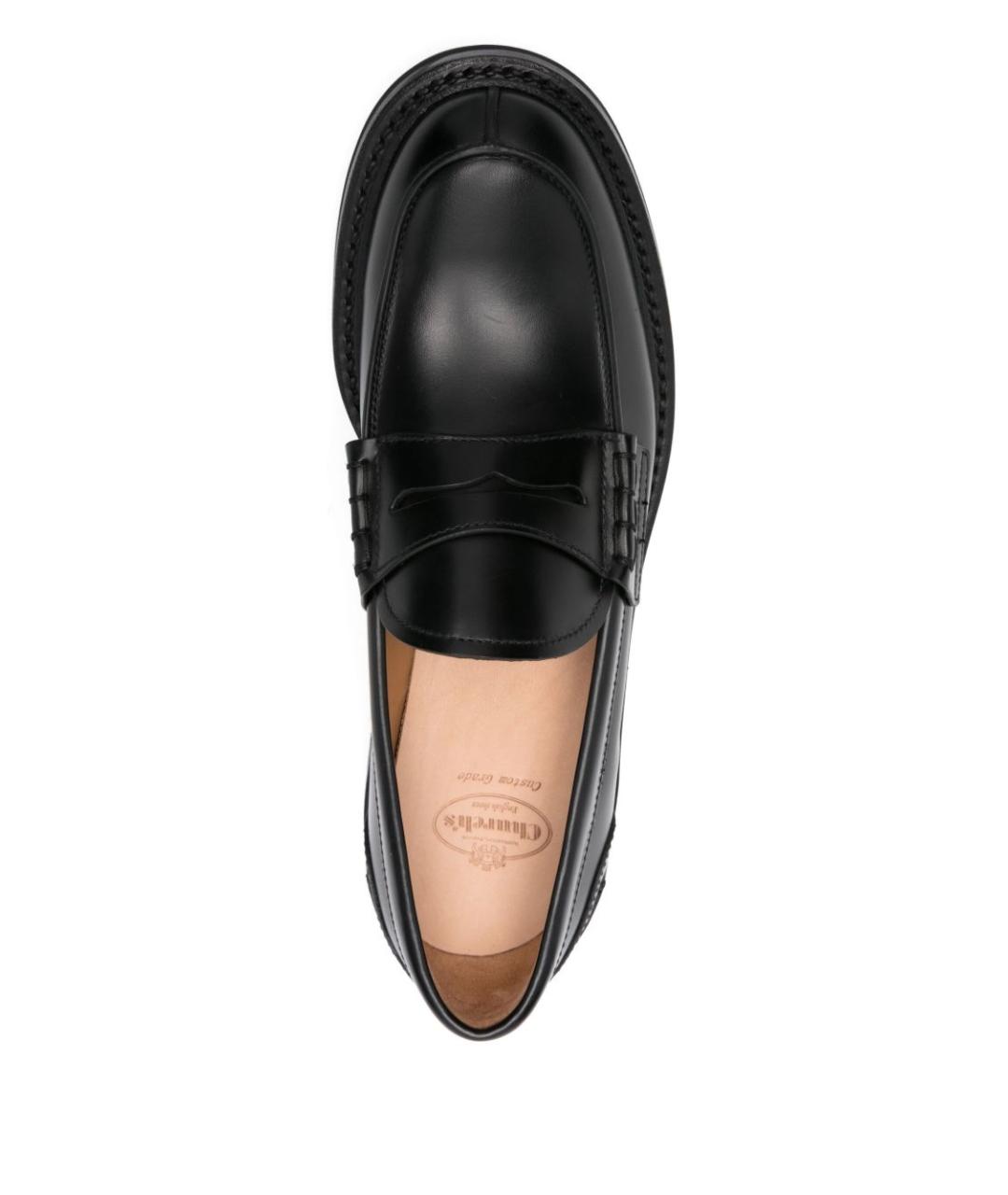 CHURCH'S Черные кожаные лоферы, фото 4