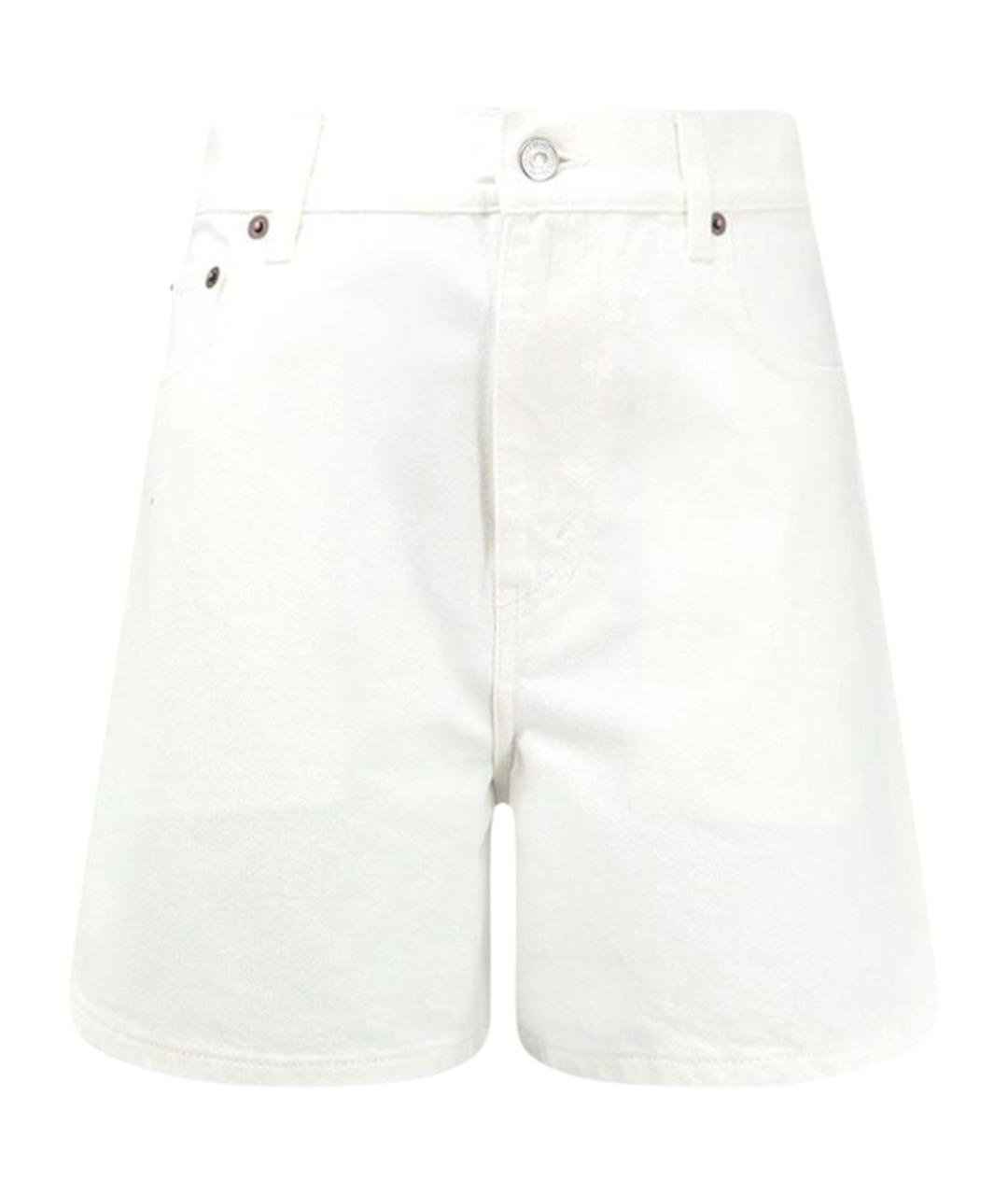 CELINE Белые хлопковые шорты, фото 1