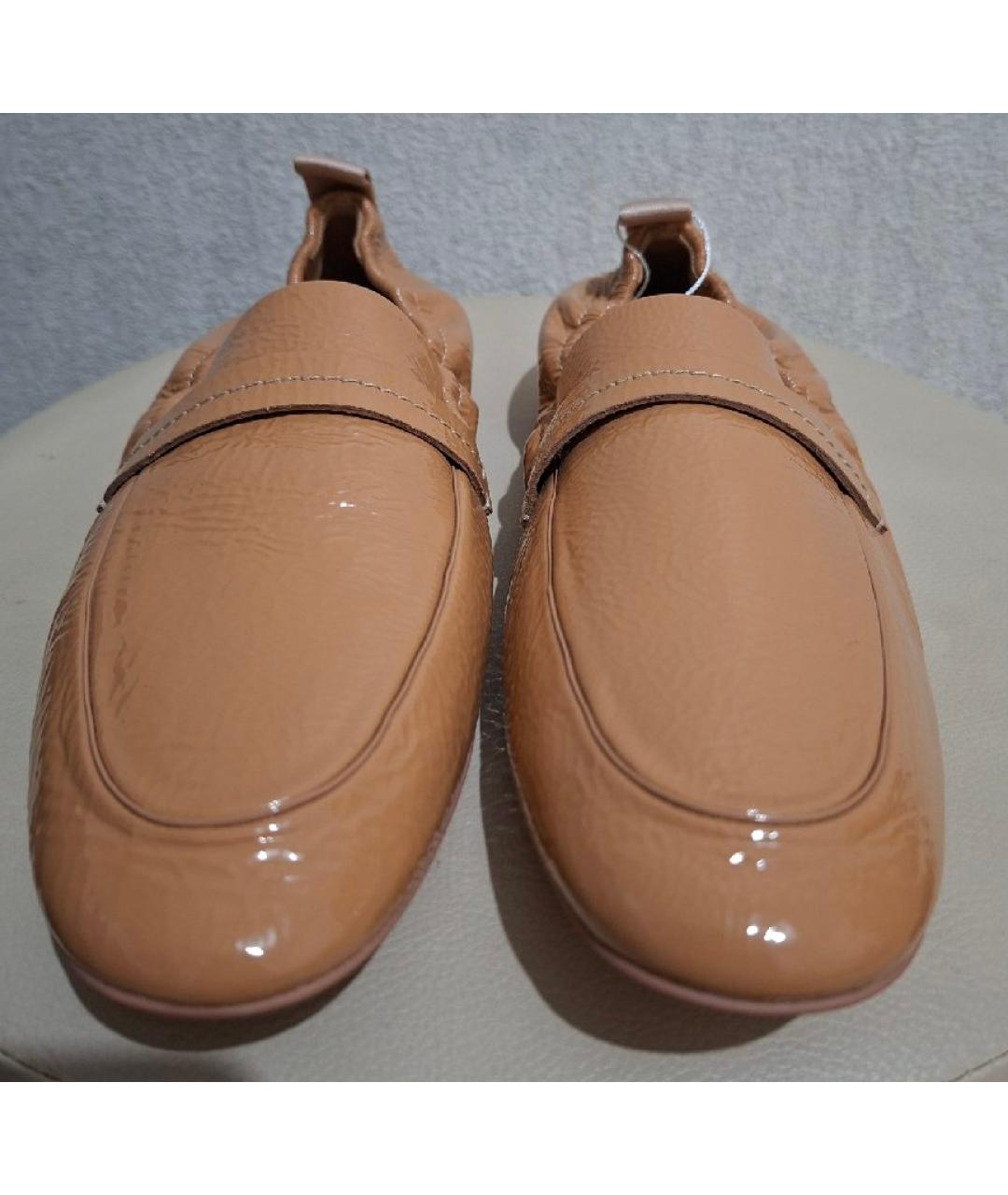 FERRAGAMO Коралловые лоферы из лакированной кожи, фото 2