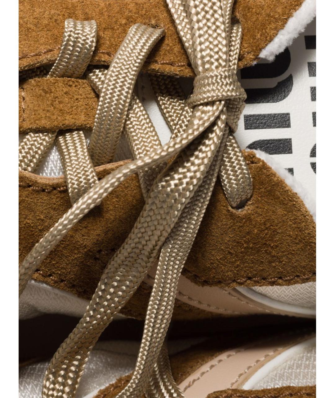 MIU MIU Белые синтетические кроссовки, фото 2