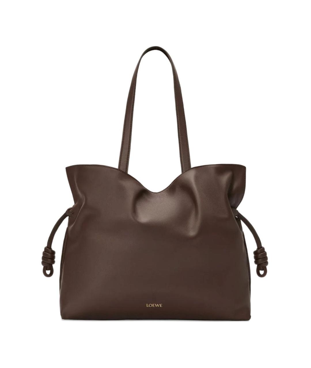 LOEWE Коричневая кожаная сумка тоут, фото 1