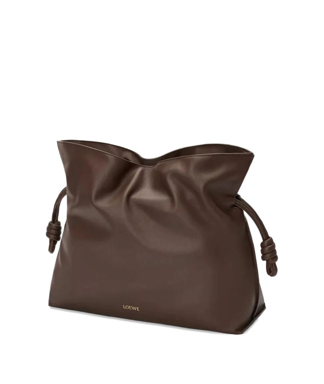 LOEWE Коричневая кожаная сумка тоут, фото 4