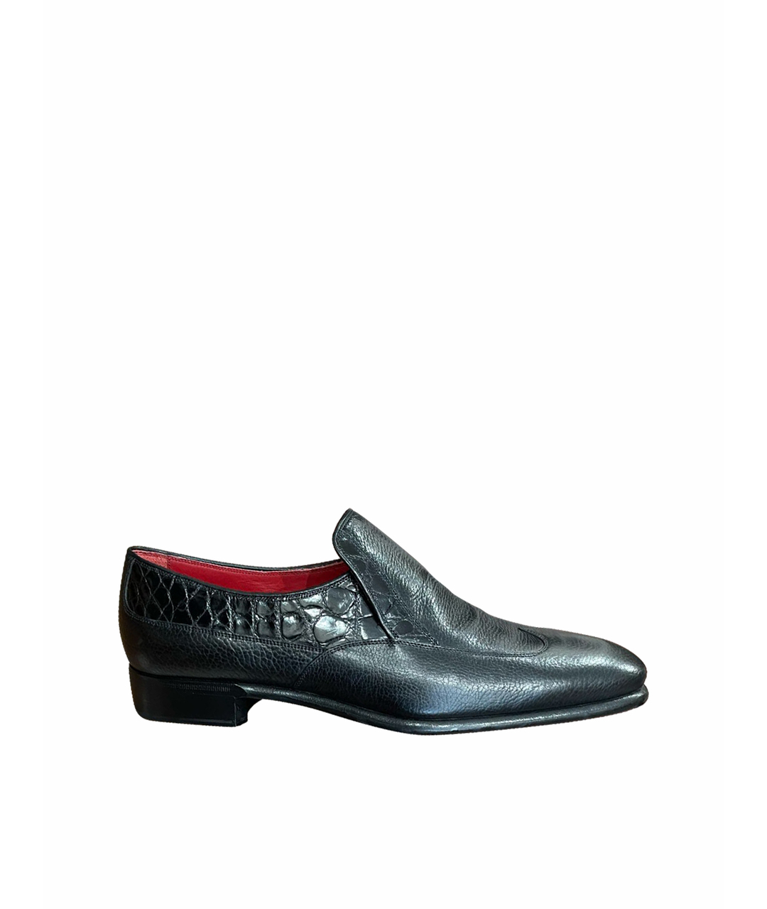 STEFANO RICCI Черные туфли из экзотической кожи, фото 1