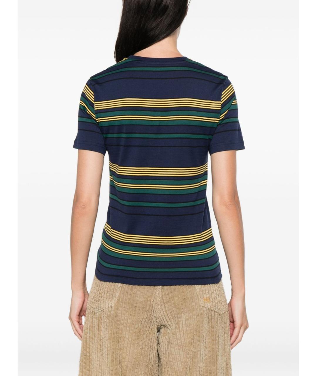 MIU MIU Синяя хлопковая футболка, фото 5