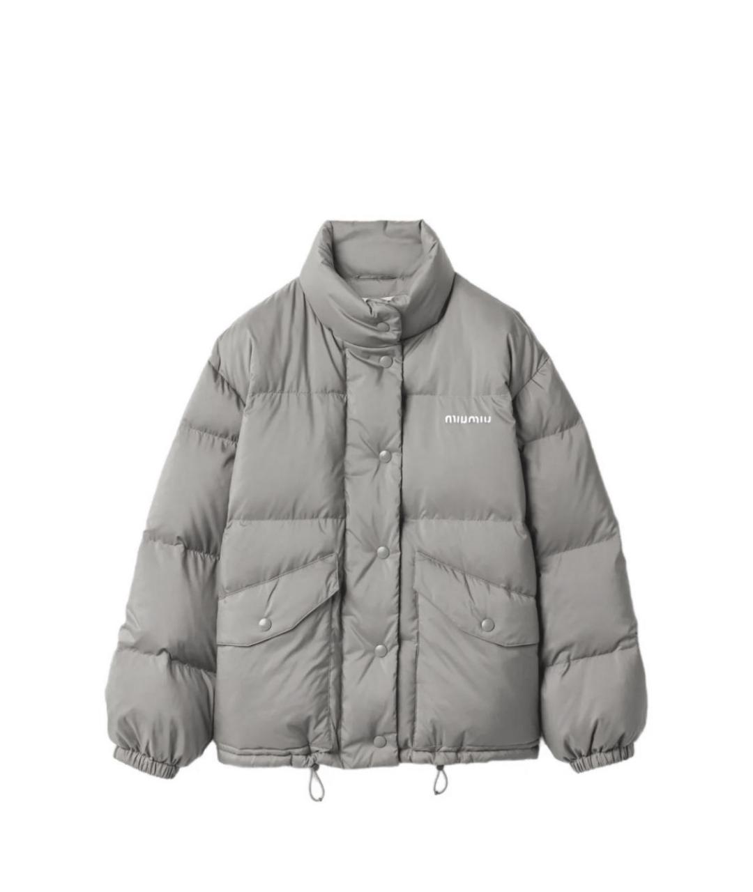 MIU MIU Серый пуховик, фото 1
