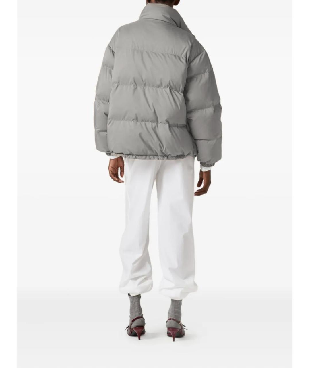 MIU MIU Серый пуховик, фото 2