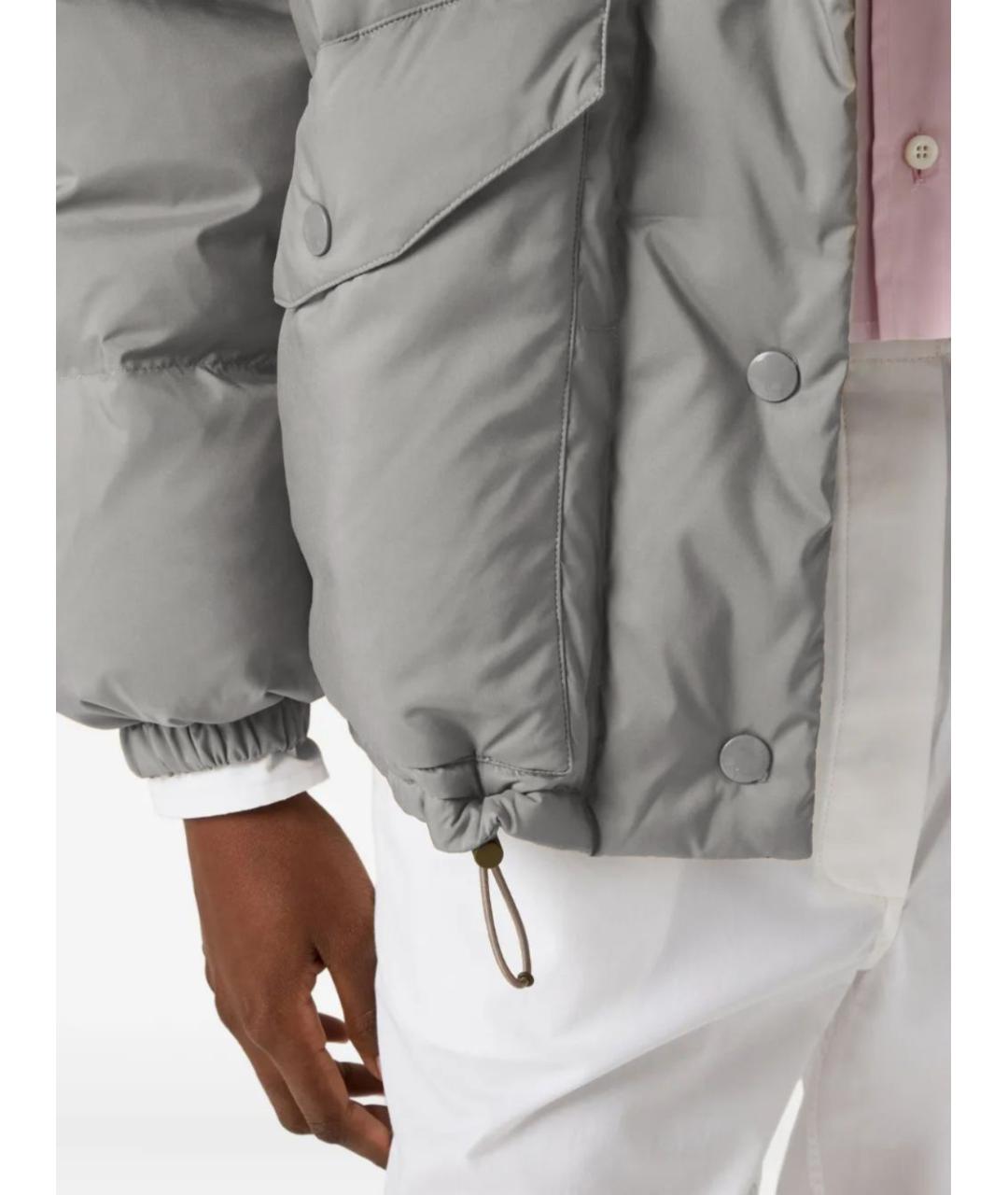 MIU MIU Серый пуховик, фото 3