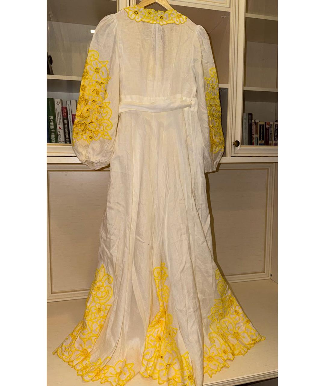 ZIMMERMANN Белое льняное повседневное платье, фото 2