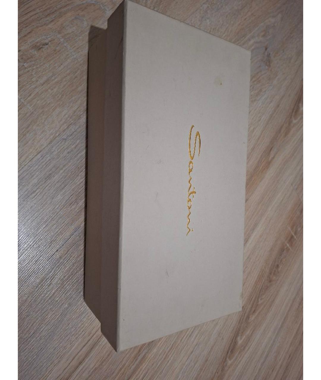 SANTONI Бежевые кожаные брогги и оксфорды, фото 7