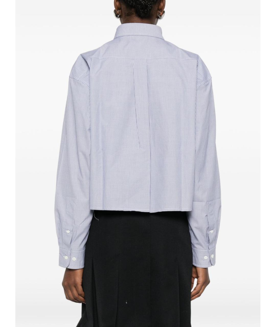 MIU MIU Голубая хлопковая рубашка, фото 2