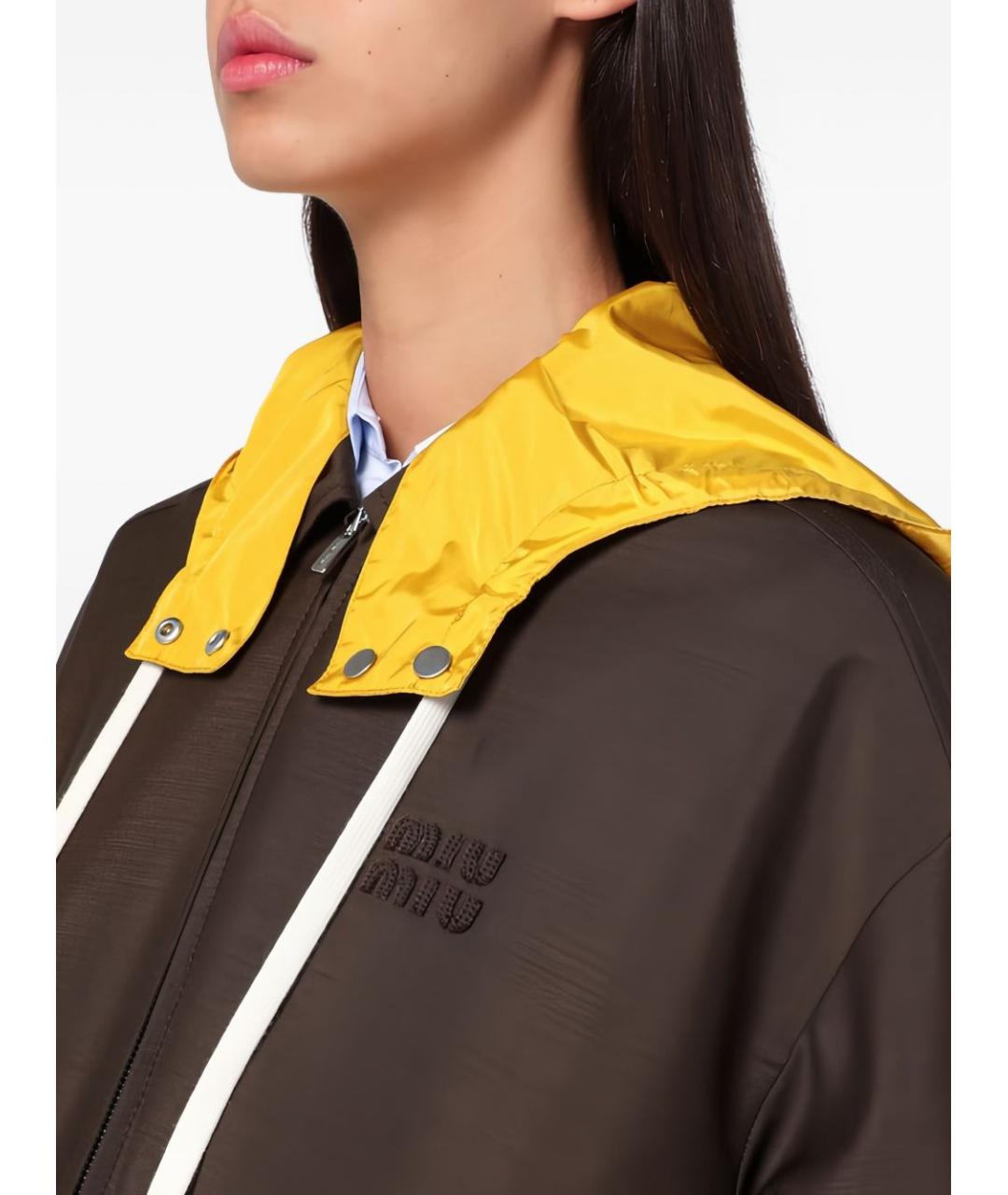 MIU MIU Коричневая шерстяная куртка, фото 5