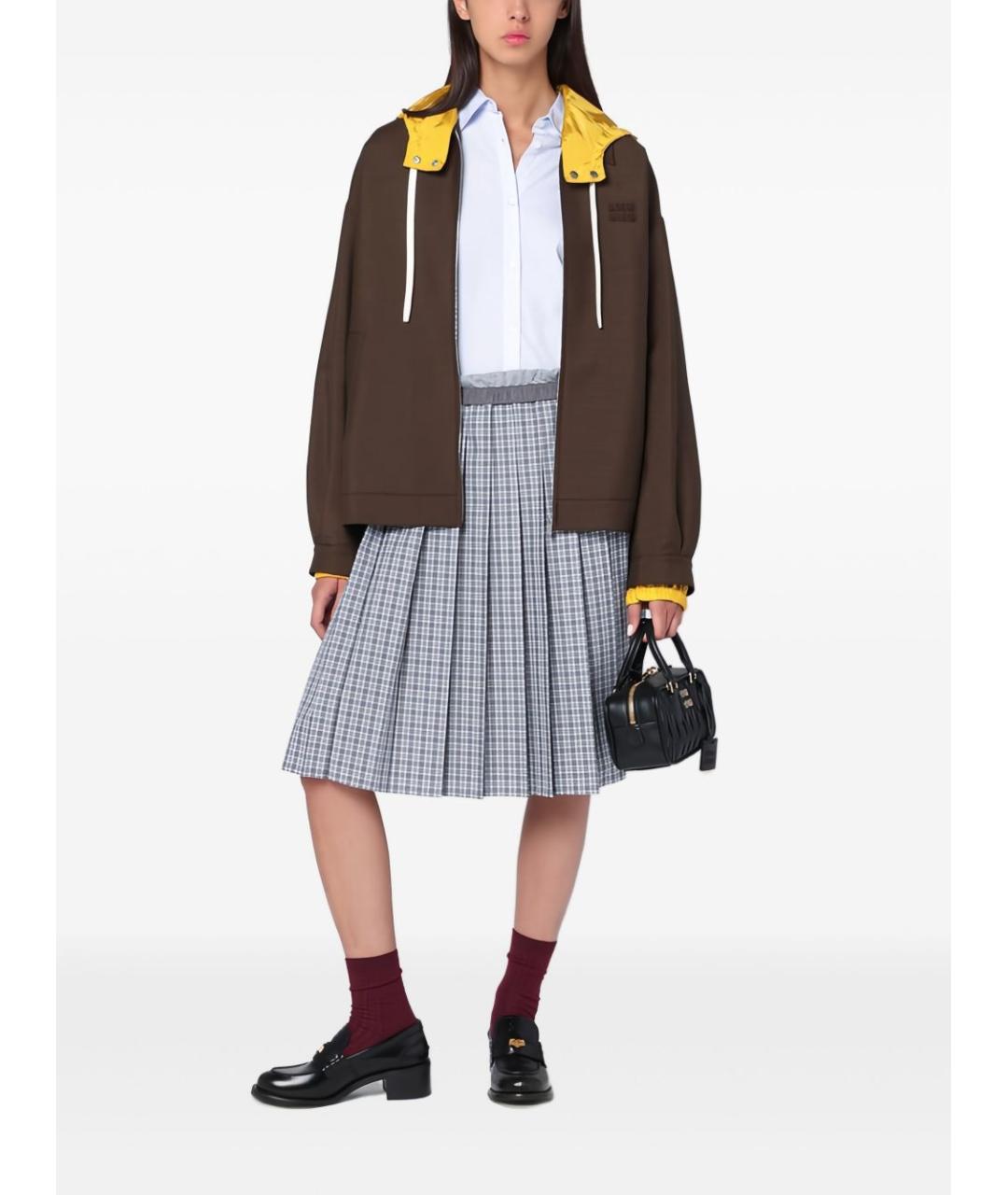 MIU MIU Коричневая шерстяная куртка, фото 4