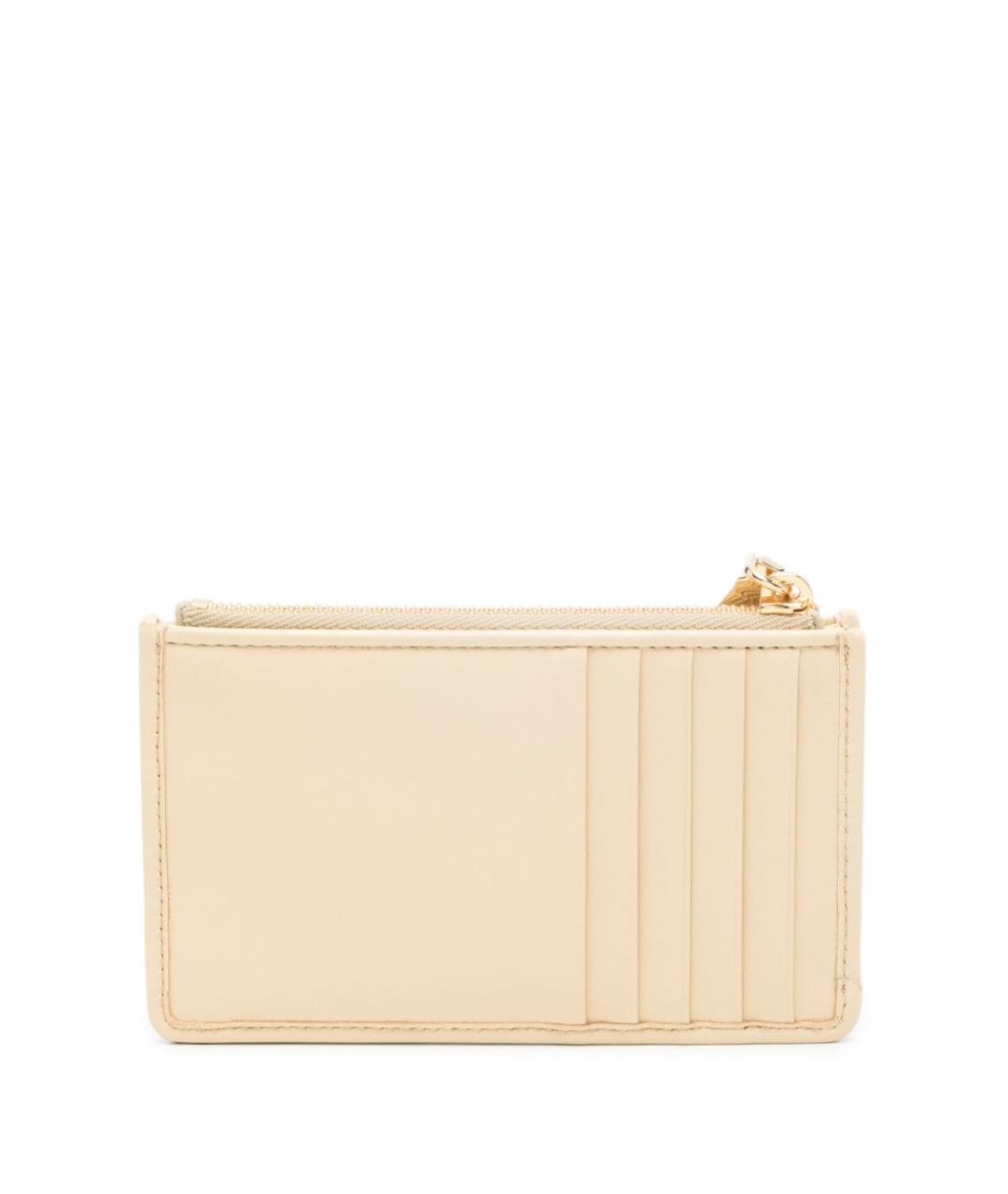 MIU MIU Бежевый кожаный кошелек, фото 3