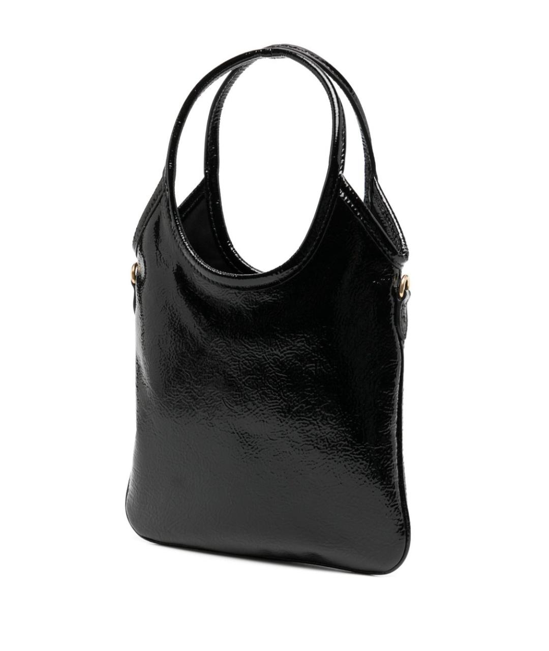 MIU MIU Черная кожаная сумка с короткими ручками, фото 2