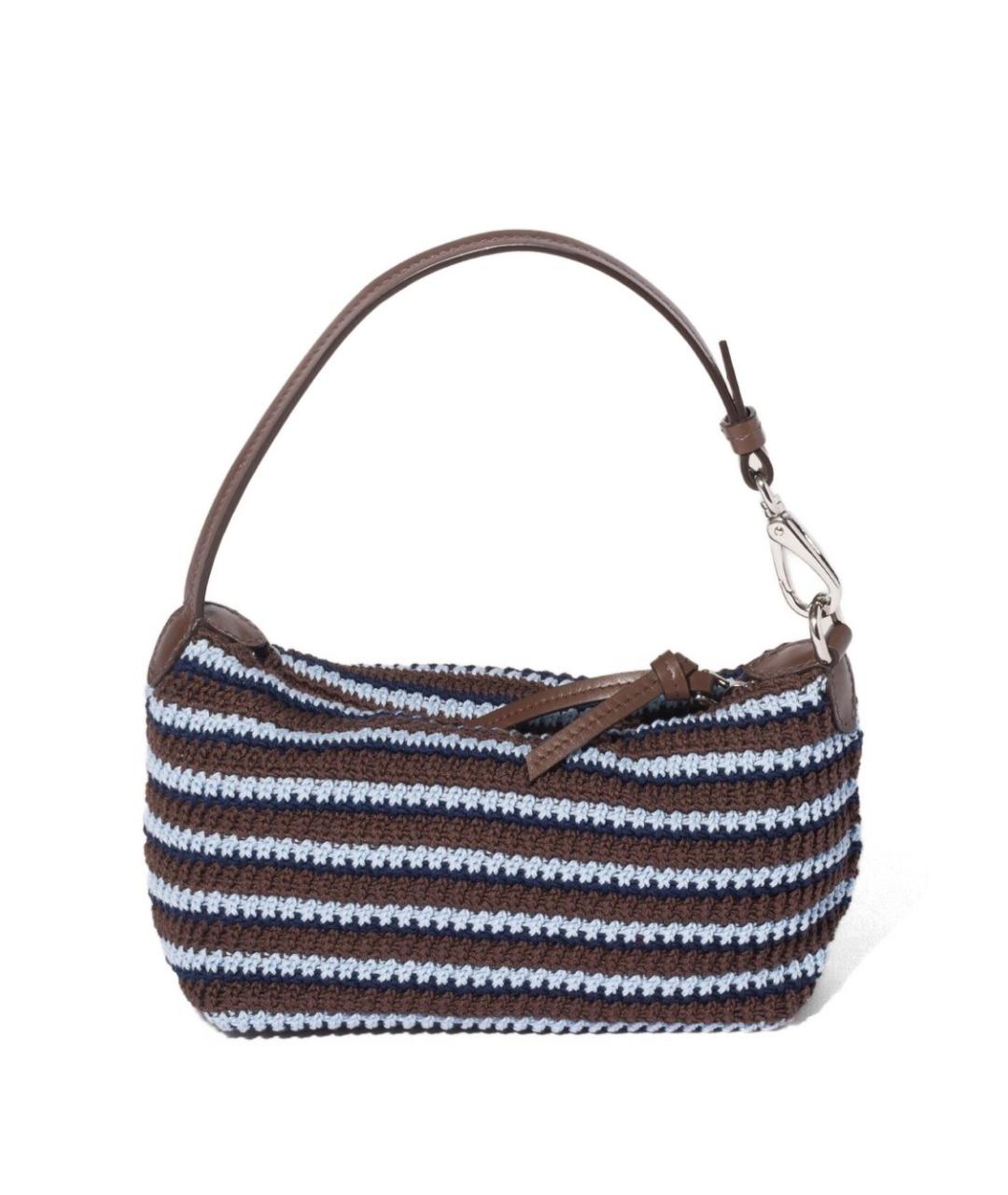 MIU MIU Коричневая хлопковая сумка тоут, фото 5