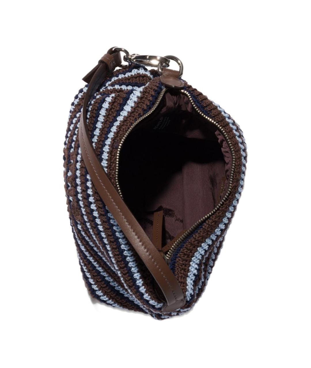 MIU MIU Коричневая хлопковая сумка тоут, фото 2