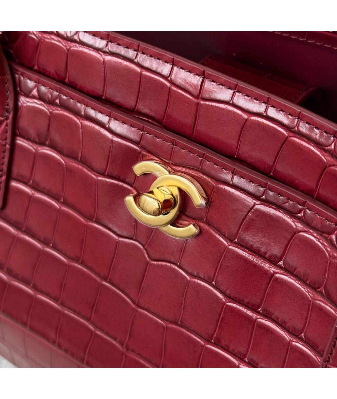 CHANEL Кожаная сумка с короткими ручками, фото 5