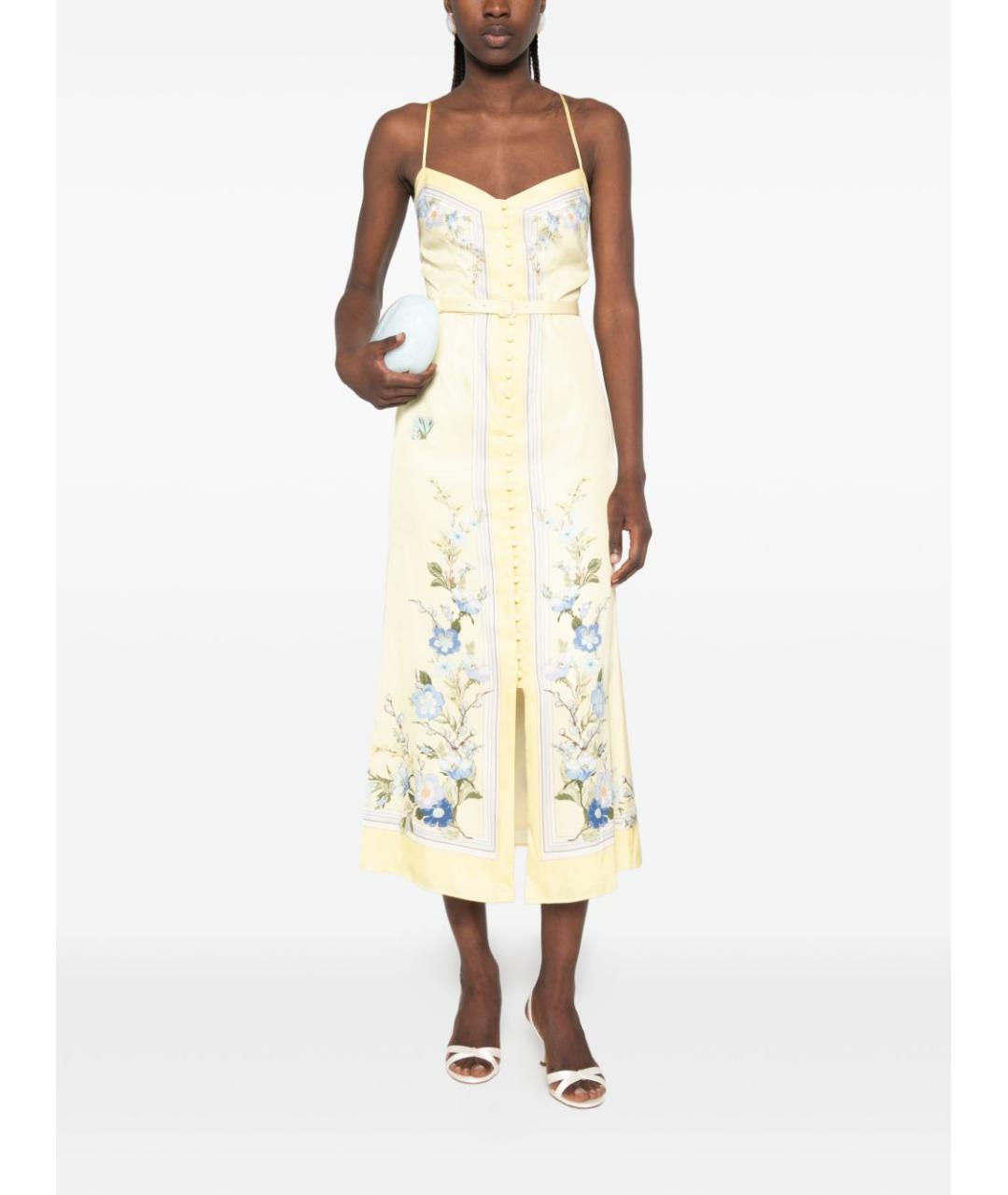 SELF-PORTRAIT Желтое платье, фото 4