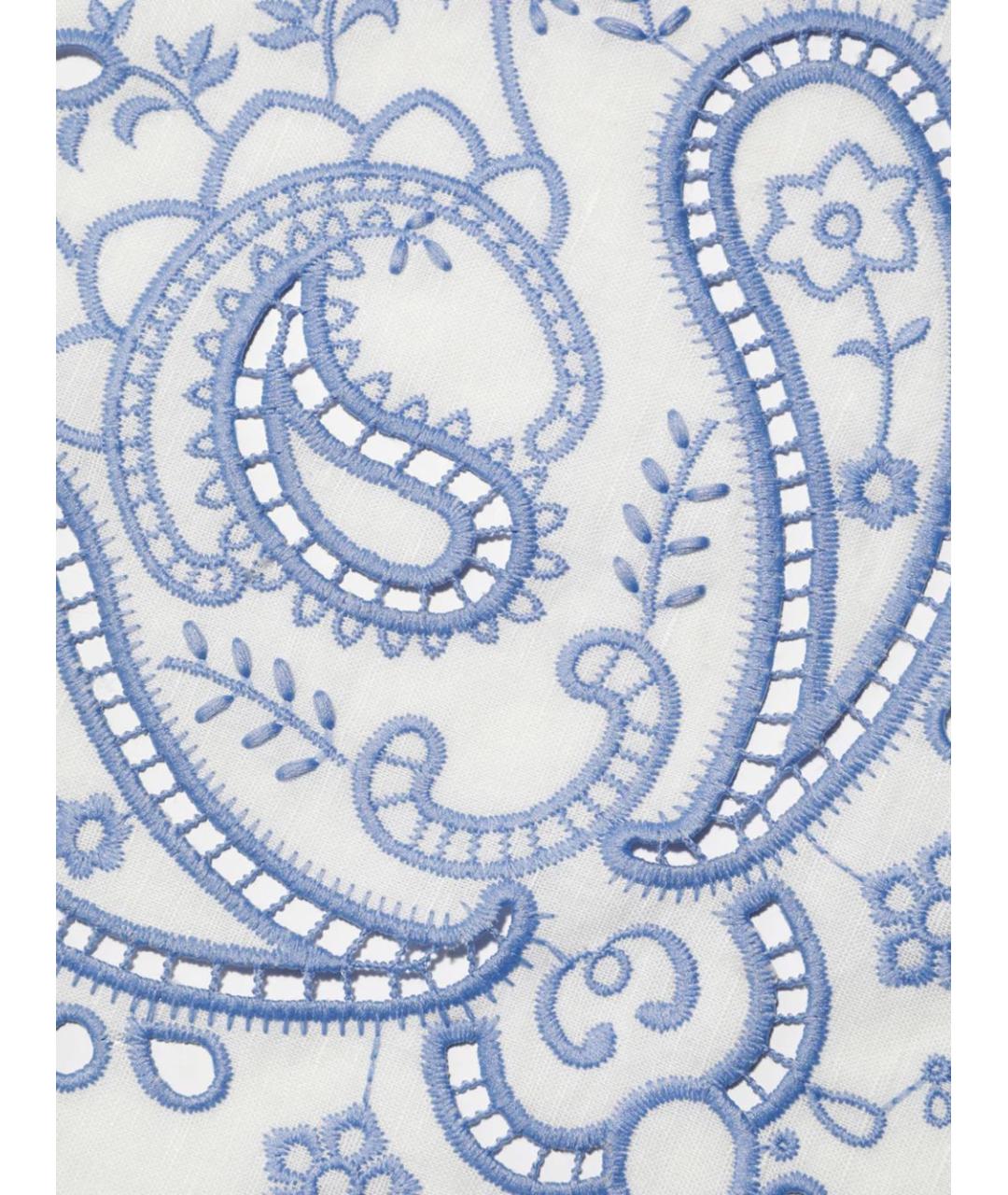 SELF-PORTRAIT Белая хлопковая юбка миди, фото 3