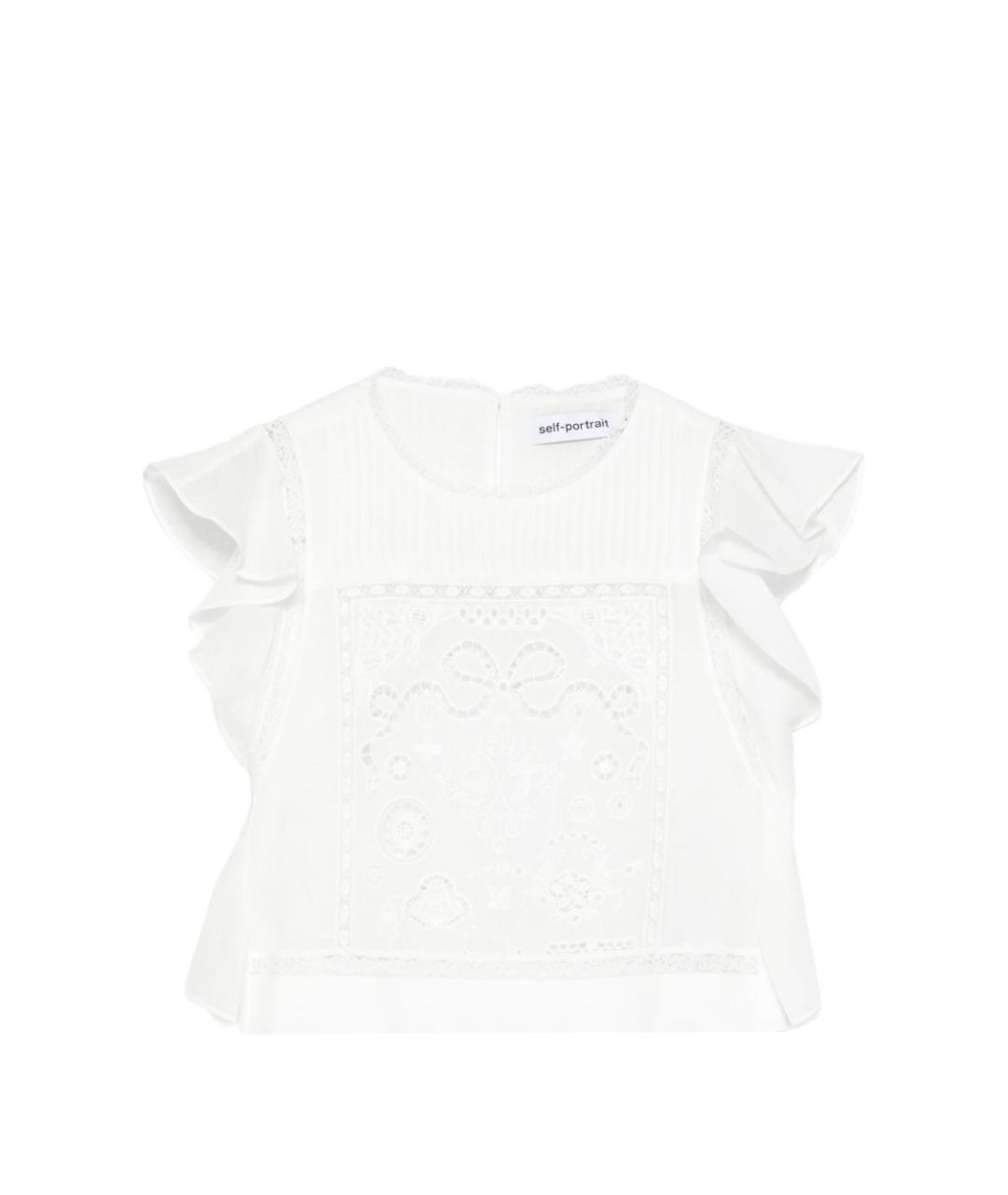 SELF-PORTRAIT Белая футболка, фото 1