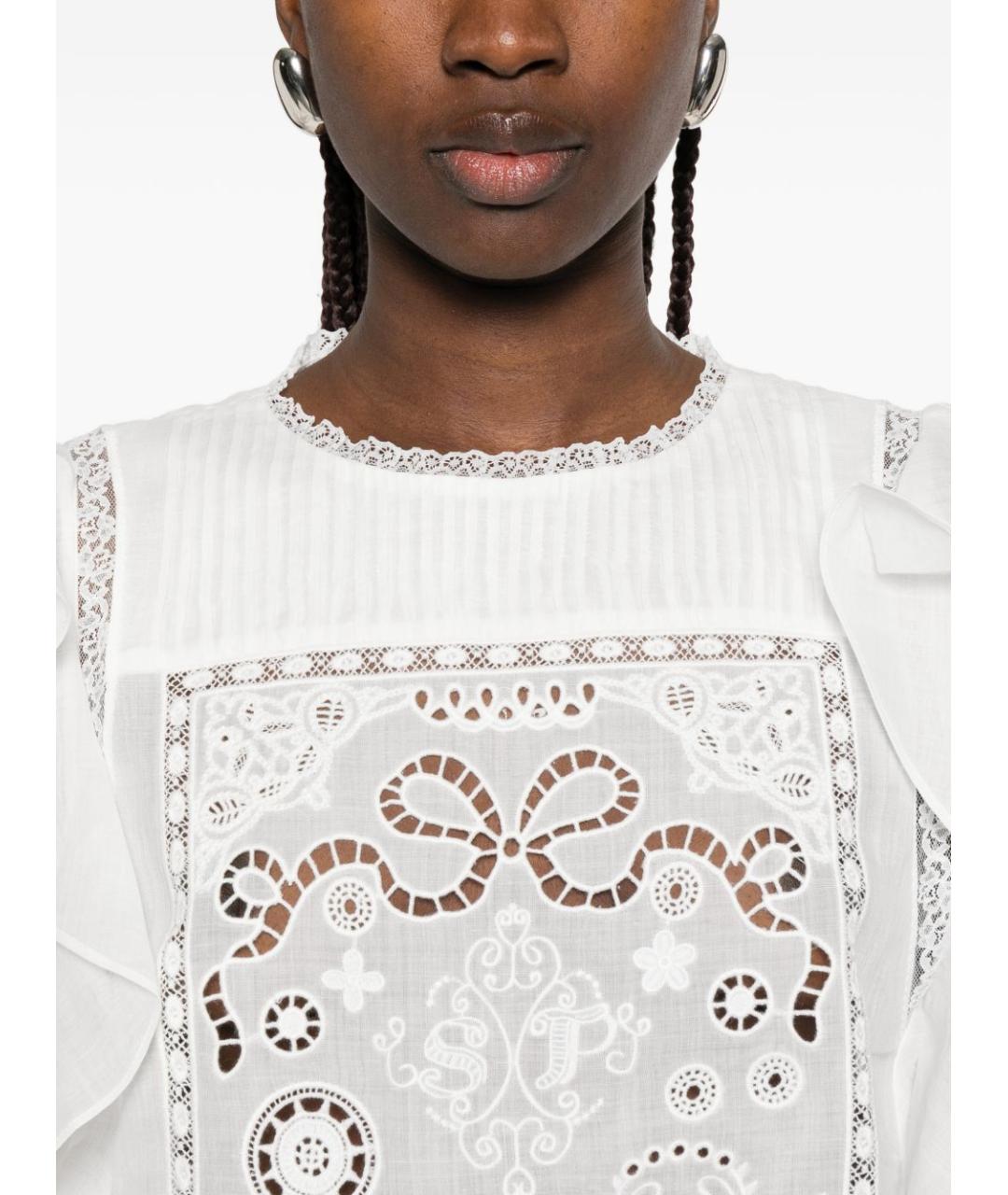 SELF-PORTRAIT Белая футболка, фото 3