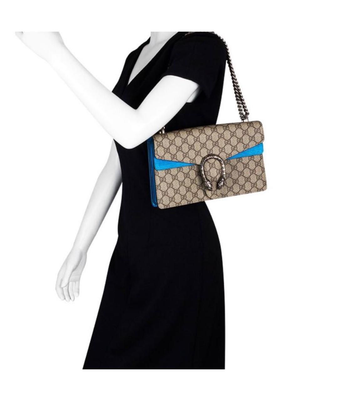 GUCCI Синяя сумка через плечо, фото 4