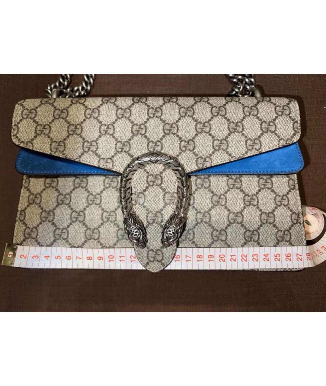 GUCCI Синяя сумка через плечо, фото 6