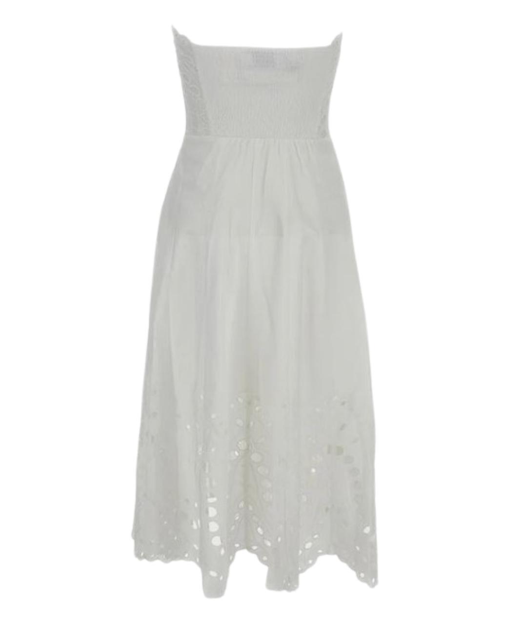 CHARO RUIZ Белый хлопковый сарафан, фото 2