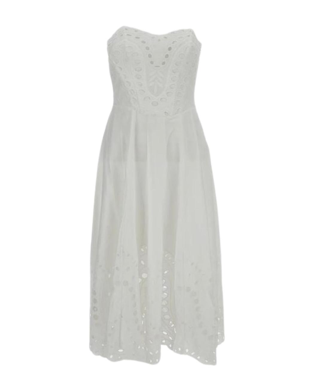 CHARO RUIZ Белый хлопковый сарафан, фото 1