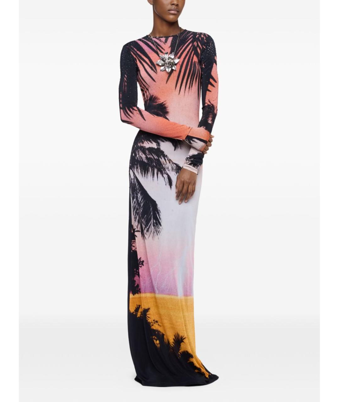 PACO RABANNE Мульти вискозное повседневное платье, фото 6