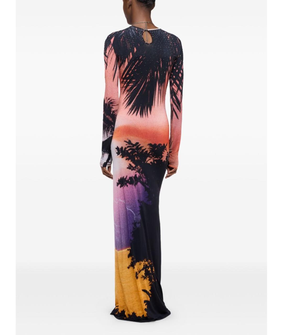 PACO RABANNE Мульти вискозное повседневное платье, фото 2