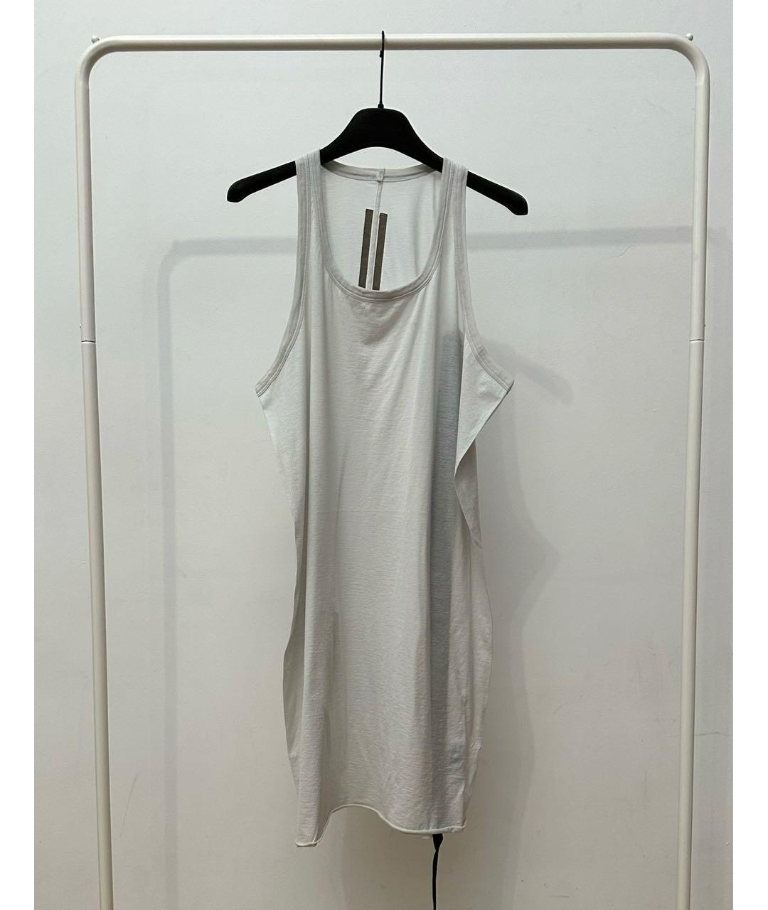 RICK OWENS DRKSHDW Белая хлопковая майка, фото 5