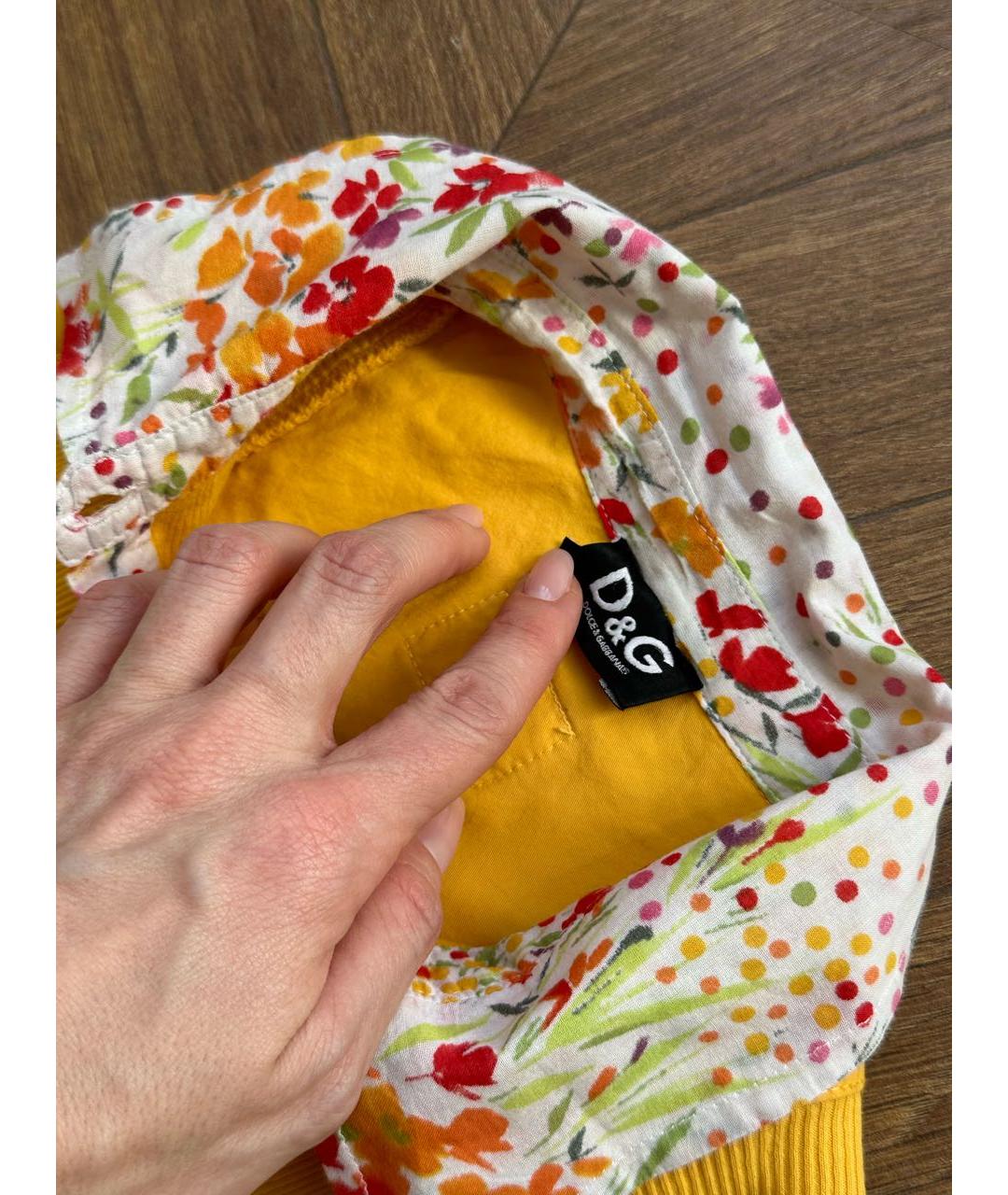 DOLCE&GABBANA Желтая майка, фото 3