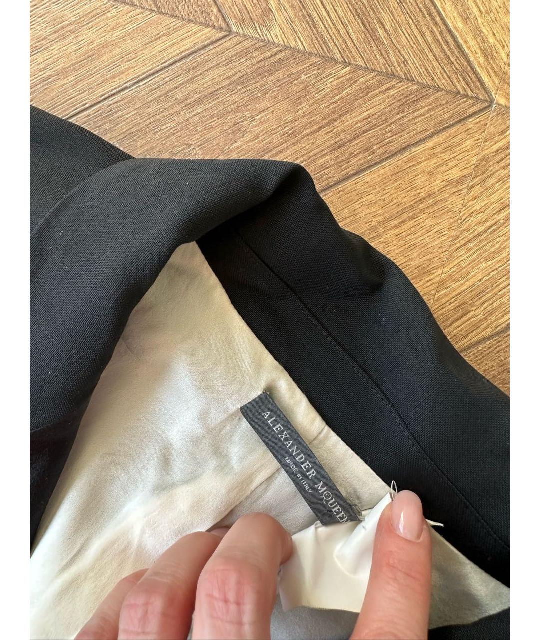 ALEXANDER MCQUEEN Черное коктейльное платье, фото 3